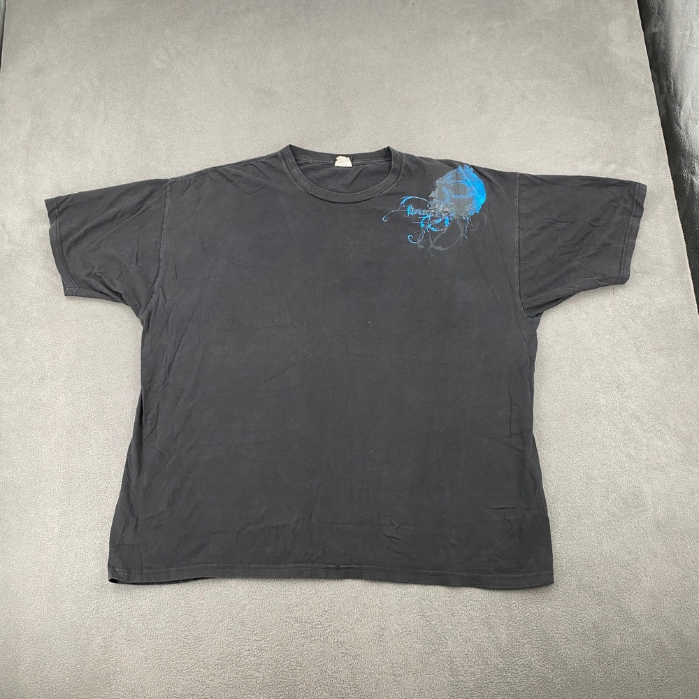 Oakley Software Vintage Y2K Rare Skull Graphic Tee Black XXL Shirt